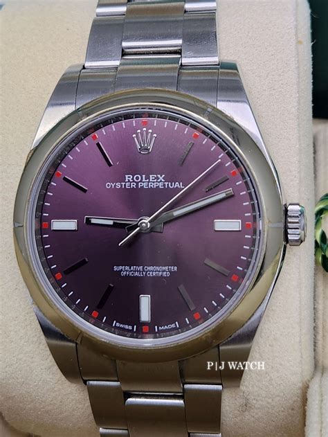 when did rolex introduce red grape dial|Rolex oyster perpetual dial colors.